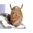 Ozeanachat XXXL Trommelstein gebohrt (Ozeanchalcedon / Ozeanjaspis) - ca. 5,8 cm x 3,7 cm x 1,7 cm