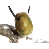 Ozeanachat Trommelstein gebohrt (Ozeanchalcedon / Ozeanjaspis) - schöne Qualität - ca. 2,4 cm x 2 cm x 1,5 cm