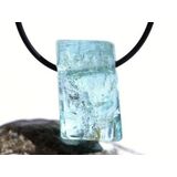Aquamarin aquablau natur (Beryll) Regenbogen Kristallstab...