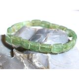 Disthen grün Armband Scheiben / Schmucksteine 9 x 6...