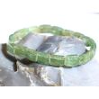 Disthen grün Armband Scheiben / Schmucksteine 9 x 6 mm - Sonderqualität - Rarität - ca. 16 cm (Cyanit / Kyanit)