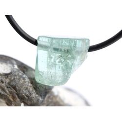 Aquamarin aquablau natur (Beryll) Kristallstab / Schmuckstein gebohrt - AA-Sonderqualitt - Raritt - Handarbeit - ca. 1,4 cm x 1,4 cm x 1,4 cm