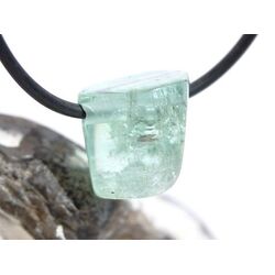 Aquamarin aquablau natur (Beryll) Kristallstab / Schmuckstein gebohrt - AA-Sonderqualitt - Raritt - Handarbeit - ca. 1,4 cm x 1,4 cm x 1,4 cm