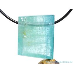 Aquamarin aquablau natur (Beryll) XL Kristallstab-Schmuckstein gebohrt - AA-Sonderqualitt - Raritt - Hanarbeit - ca. 3,2 cm x 2,6 cm x 1,5 cm