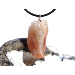 Sonnenstein Rohstein Anhänger Silberöse - AA-Sonderqualität - ca. 3,4 cm x 1,7 cm x 1,7 cm