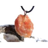 Sonnenstein Rohstein Anhänger Silberöse - AA-Sonderqualität - ca. 3,1 cm x 2,6 cm x 2 cm