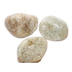 Aventurin wei� (Muskovit-Quarzit) Trommelsteine - Sonderqualit�t - ca. 2 - 3 cm / ca. 7 - 9 g