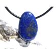 Lapislazuli / Fleck-Lapis Trommelstein / Scheibenstein gebohrt - Sonderqualität - ca. 3,1 cm x 2 cm x 1,1 cm