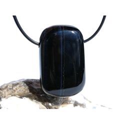 Falkenauge XXL Schmuckstein / Scheibenstein gebohrt - Sonderqualit�t - ca. 4,1 cm x 2,6 cm x 1,1 cm