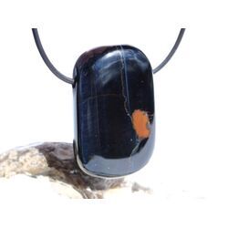 Falkenauge XXL Schmuckstein / Scheibenstein gebohrt - Sonderqualit�t - ca. 4,1 cm x 2,6 cm x 1,1 cm