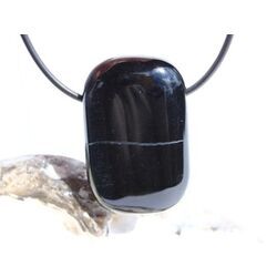 Falkenauge XXL Schmuckstein / Scheibenstein gebohrt - ca. 4 cm x 2,6 cm x 1 cm - Sonderpreis wg. Makel -