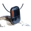 Falkenauge XXL Schmuckstein / Scheibenstein gebohrt - ca. 4 cm x 2,6 cm x 1 cm - Sonderpreis wg. Makel -