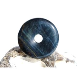 Tigerauge mit Falkenauge Donut Edelstein 30 mm (5 mm stark) - Sonderqualit�t -