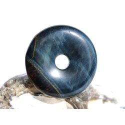 Tigerauge mit Falkenauge Donut Edelstein 30 mm (5 mm stark) - Sonderqualit�t -