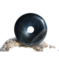 Tigerauge mit Falkenauge Donut Edelstein 30 mm (5 mm stark) - Sonderqualit�t -