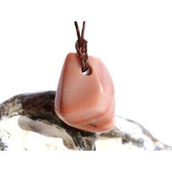 Aprikosencalcit (Calcit apricot) Schmuckstein gebohrt -...