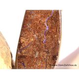 Boulderopal (Edelopal) XXXL Schmuckstein / Scheibenstein gebohrt - Rarität - Sonderqualität - Handarbeit - ca. 6,2 cm x 2,5 cm x 0,8 cm