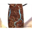 Boulderopal (Edelopal) XXXL Schmuckstein / Scheibenstein gebohrt - Rarität - Sonderqualität - Handarbeit - ca. 6,2 cm x 2,5 cm x 0,8 cm