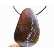 Boulderopal (Edelopal) XXXL Schmuckstein Cabochon / Scheibenstein gebohrt - Rarität - Sonderqualität - Handarbeit - ca. 6,1 cm x 4 cm x 1 cm