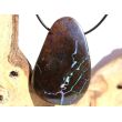 Boulderopal (Edelopal) XXXL Schmuckstein Cabochon / Scheibenstein gebohrt - Rarität - Sonderqualität - Handarbeit - ca. 6,1 cm x 4 cm x 1 cm
