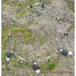 Peridotsplitter-Lava-Crimp-Halskette 925iger Silber in Sonderqualität - ca. 46 cm