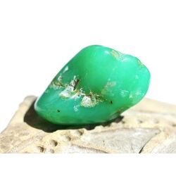 Chrysopras Trommelstein - Sonderqualitt - ca. 2,7 cm x 1,7 cm x 1,6 cm (Fairer Handel / GKS)