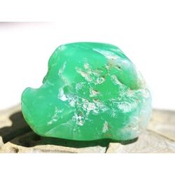 Chrysopras Trommelstein - Sonderqualitt - ca. 3 cm x 2 cm x 1,8 cm (Fairer Handel / GKS)