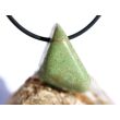 Chrysopras Schmuckstein / Trommelstein gebohrt - ca. 2,8 cm x 2 cm x 1,7 cm