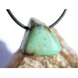 Chrysopras Schmuckstein / Trommelstein gebohrt - ca. 2,3 cm x 2,2 cm x 1,7 cm