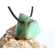 Chrysopras Schmuckstein / Trommelstein gebohrt - ca. 2,3 cm x 2,2 cm x 1,7 cm