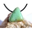 Chrysopras Schmuckstein / Trommelstein gebohrt - ca. 2,3 cm x 2,2 cm x 1,7 cm