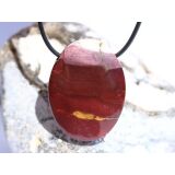 Mookait XXL Schmuckstein Cabochon / Scheibenstein gebohrt...