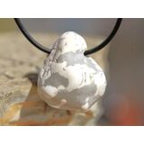 Dolomit wei� Trommelstein gebohrt - Sonderqualit�t - ca....