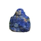 Sodalith Buddha Figur / Aufsteller - ca. 7 cm x 6,5 cm x 4,2 cm