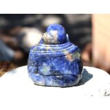 Sodalith Buddha Figur / Aufsteller - ca. 7 cm x 6,5 cm x 4,2 cm