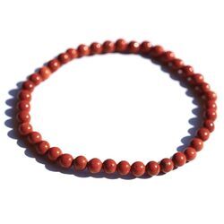 Jaspis rot Armband / Kugelarmband - Kugeln ca. 5 mm - ca. 18-19 cm