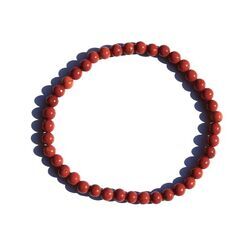 Jaspis rot Armband / Kugelarmband - Kugeln ca. 5 mm - ca. 18-19 cm