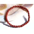 Jaspis rot Armband / Kugelarmband - Sonderqualität - Kugeln ca. 5 mm - ca. 18-19 cm