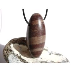 Shiva Lingam Ei (Sandstein/Tonstein) XXXL Trommelstein gebohrt - Sonderqualitt - ca. 5,6 cm x 2,4 cm