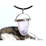 Rosenquarz Schmuckstein Cabochon - Anhänger Öse...