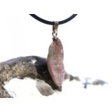 Turmalin polychrom rosa-grün (Rubellit-Verdelith) Trommelstein Anhänger Öse Schmuckdose - Sonderqualität - Rarität - ca. 3,3 cm x 1 cm x 0,7 cm