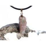 Turmalin polychrom rosa-grün (Rubellit-Verdelith) Trommelstein Anhänger Öse Schmuckdose - Sonderqualität - Rarität - ca. 3,3 cm x 1 cm x 0,7 cm