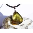 Turmalin grün (Verdelith) XL Schmuckstein Cabochon Anhänger Silberöse - AAA-Sonderqualität - Rarität - Handarbeit - ca. 4,7 cm x 3,5 cm x 1 cm
