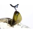 Turmalin grün (Verdelith) XL Schmuckstein Cabochon Anhänger Silberöse - AAA-Sonderqualität - Rarität - Handarbeit - ca. 4,7 cm x 3,5 cm x 1 cm