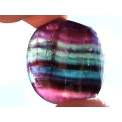 Fluorit bunt Regenbogenfluorit Trommelsteine - AA-Sonderqualitt - ca. 3,2 - 3,6 cm / ca. 20-24 g/St