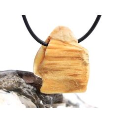 Opalholz / Holzopal / versteinertes Holz opalisiert Trommelstein gebohrt - Sonderqualitt - ca. 3,3 cm x 2,7 cm x 1,4 cm