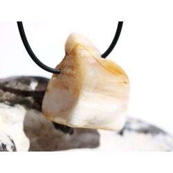 Opalholz / Holzopal / versteinertes Holz opalisiert XL Trommelstein gebohrt - Sonderqualitt - ca. 3,9 cm x 3,2 cm x 2,1 cm