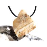 Opalholz / Holzopal / versteinertes Holz opalisiert XL Trommelstein gebohrt - Sonderqualität - ca. 3,9 cm x 3,2 cm x 2,1 cm