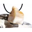 Opalholz / Holzopal / versteinertes Holz opalisiert XL Trommelstein gebohrt - Sonderqualität - ca. 3,9 cm x 3,2 cm x 2,1 cm