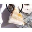 Opalholz / Holzopal / versteinertes Holz opalisiert XL Trommelstein gebohrt - Sonderqualität - ca. 3,9 cm x 3,2 cm x 2,1 cm